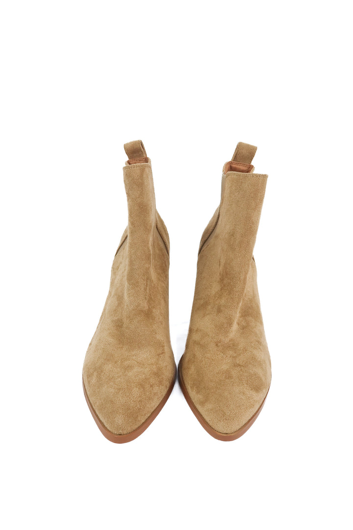 kell parker brown suede booties (9.5)