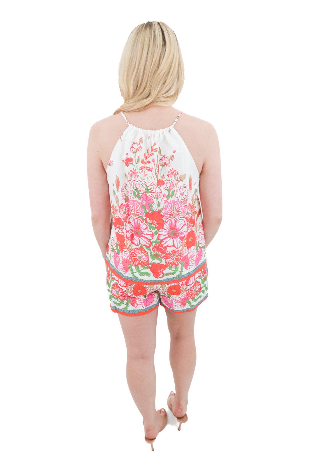 skies are blue floral adair top and shorts set nwt (xs; retail $112)