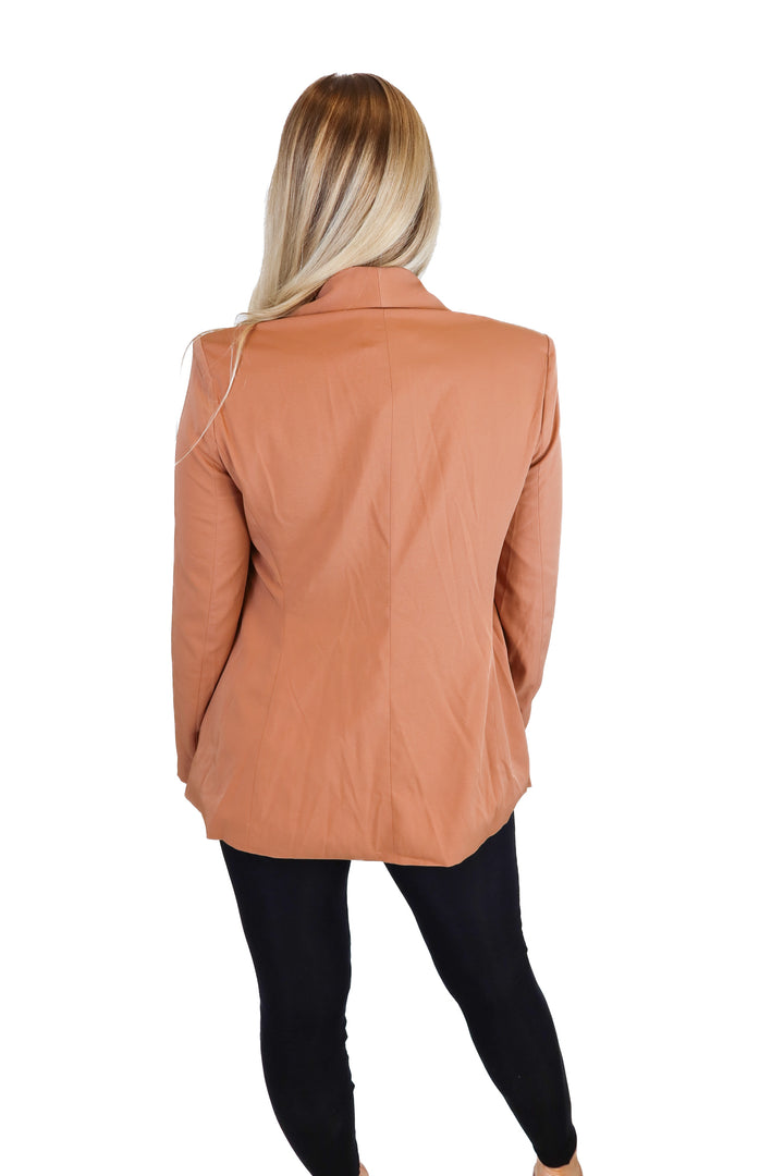 Kittenish Brown Open Front Blazer NWT (XS)