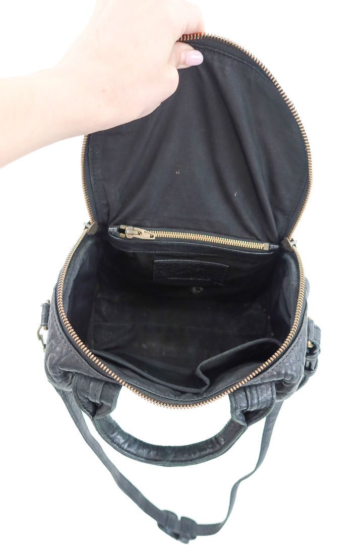 Alexander Wang pebbled lambskin rockie black purse (est. retail $1,195)