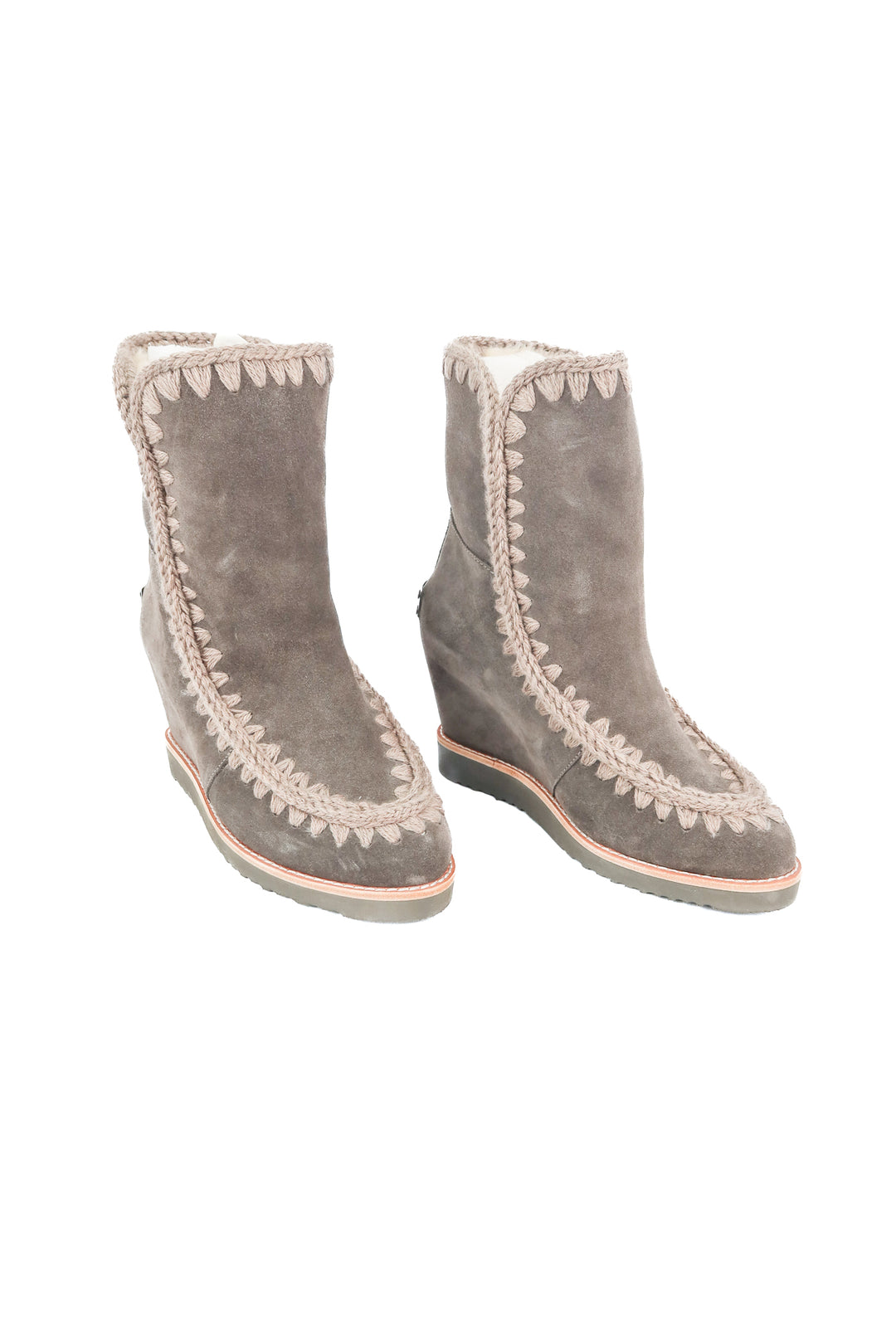 Mou gray suede boots NWT (39; retail $544)