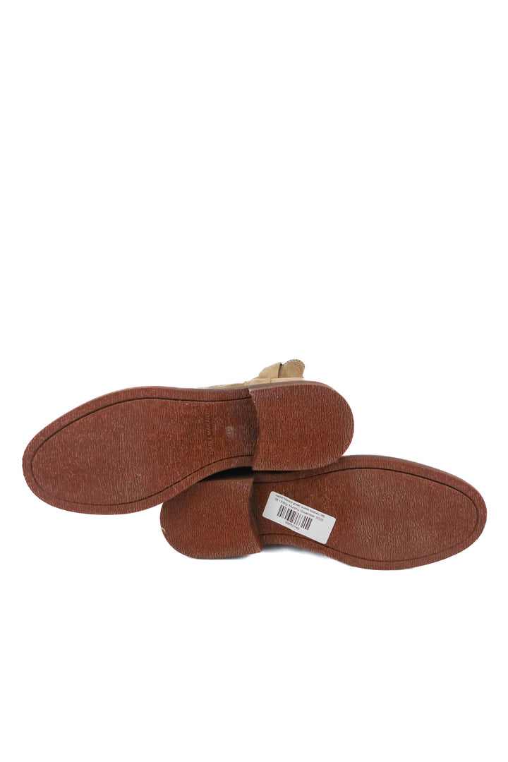 Isabel Marant green suede booties (38; retail $525)