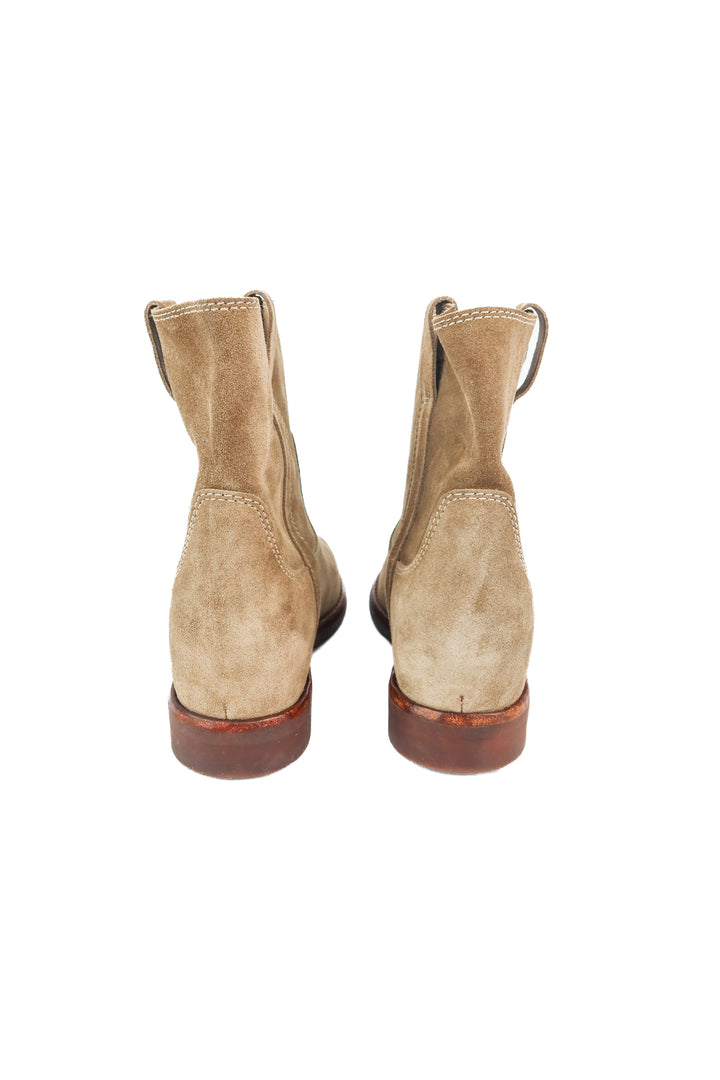Isabel Marant green suede booties (38; retail $525)