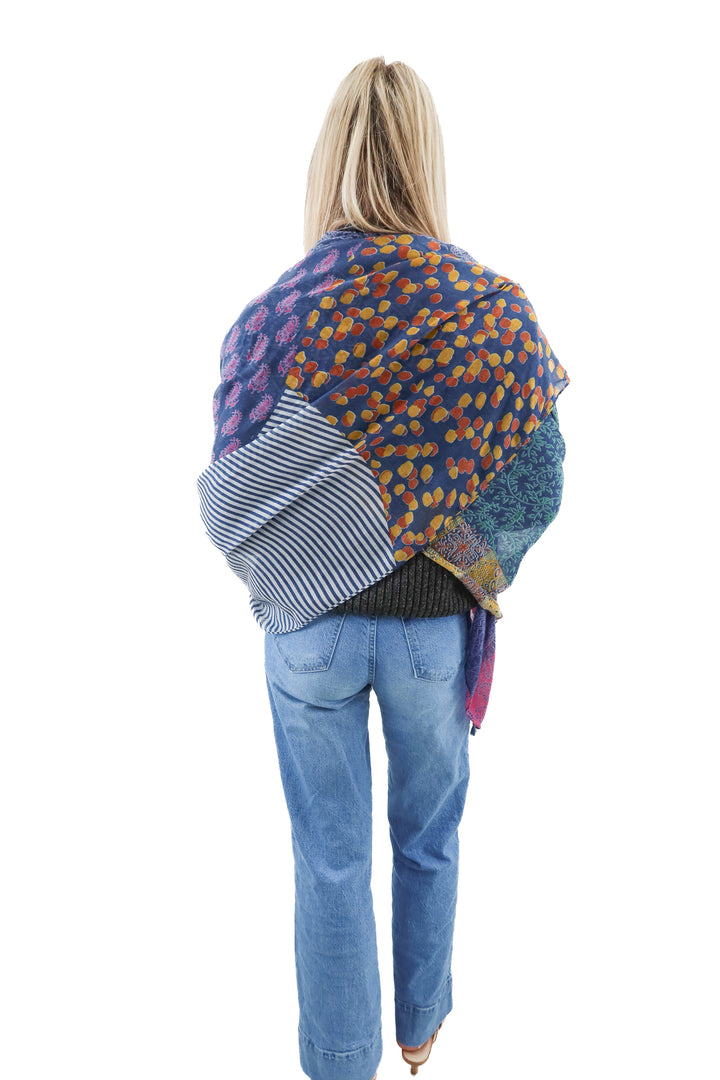 Joy Susan pattern tassel scarf