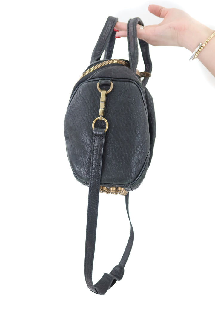 Alexander Wang pebbled lambskin rockie black purse (est. retail $1,195)