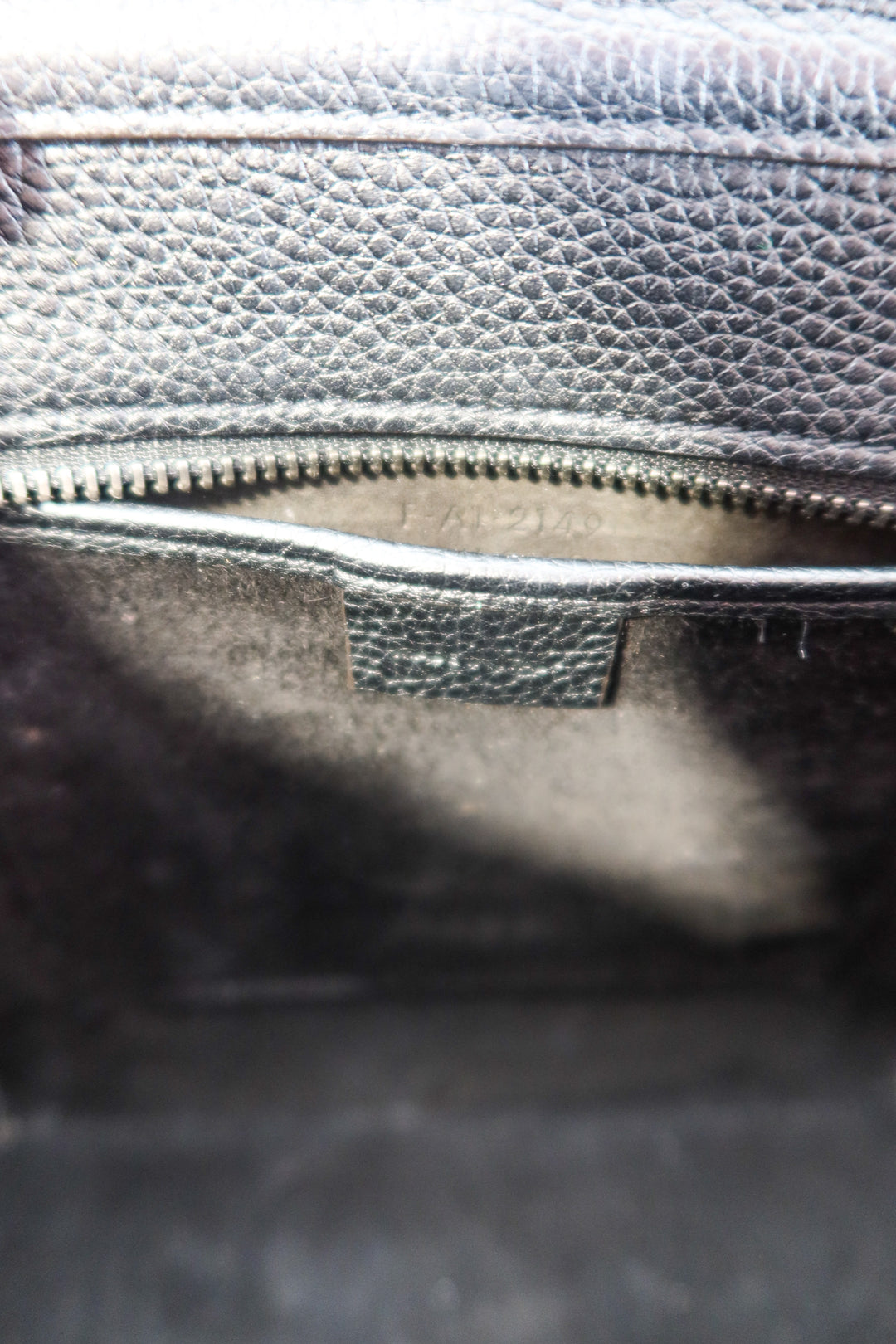 Celine black Luggage Bag Grainy Leather Nano (retail $2,800)