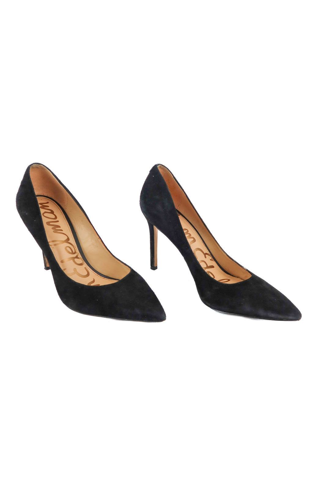 Sam Edelman black suede heels (8.5M)