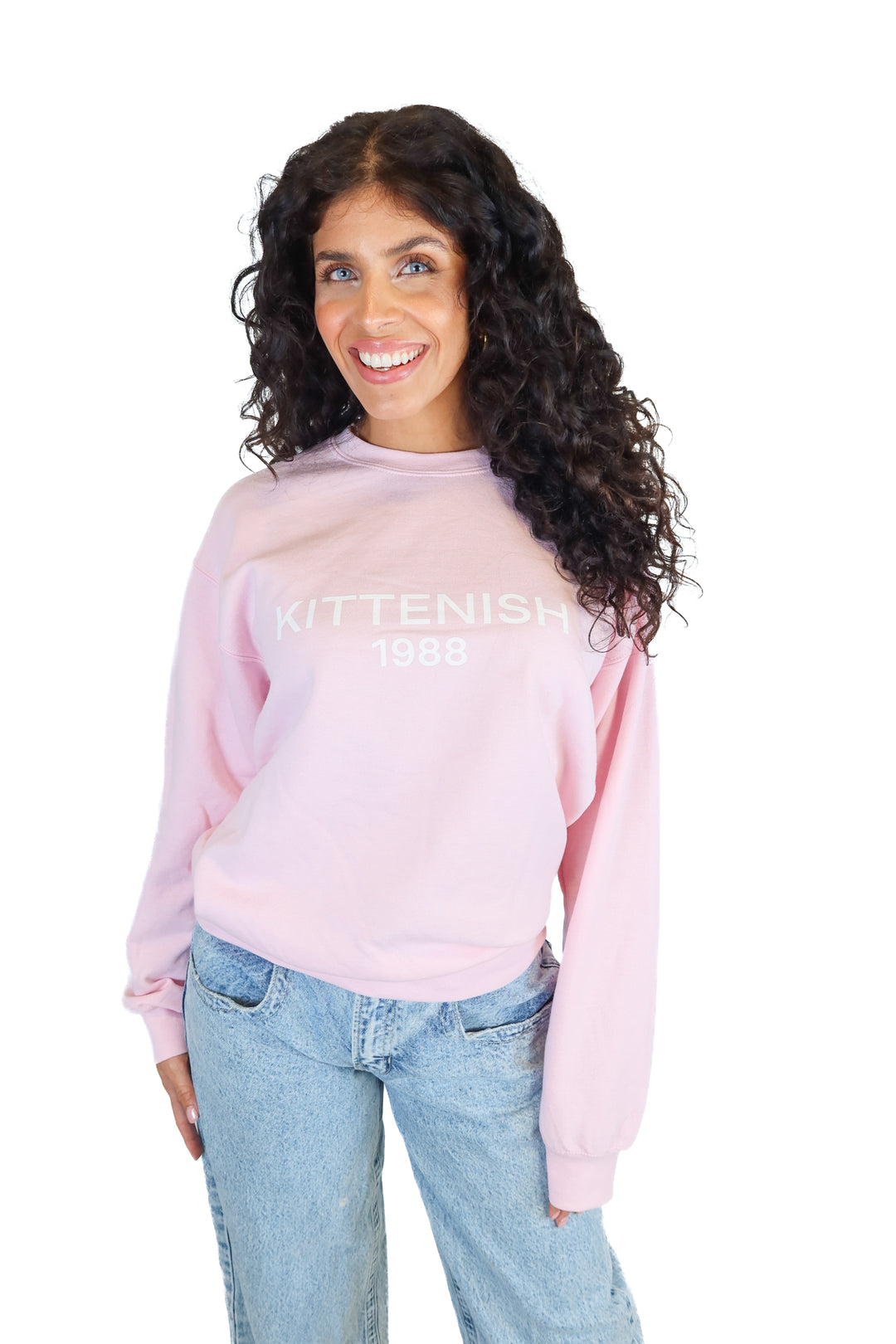 Kittenish Pink Kittenish Logo Sweatshirt (M)