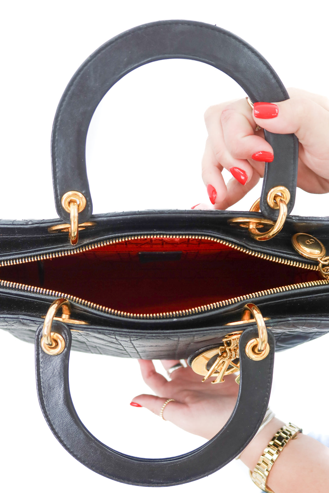 Dior Black Lady Dior (retail $5,600)