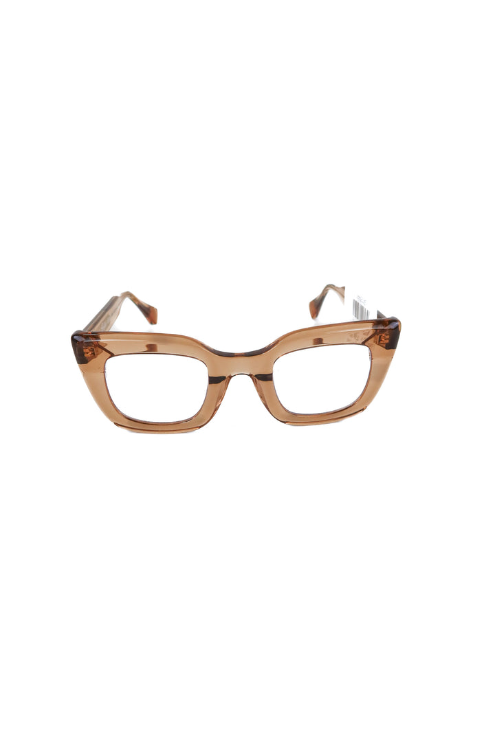 vicci light brown clear sophia glasses (retail $220)