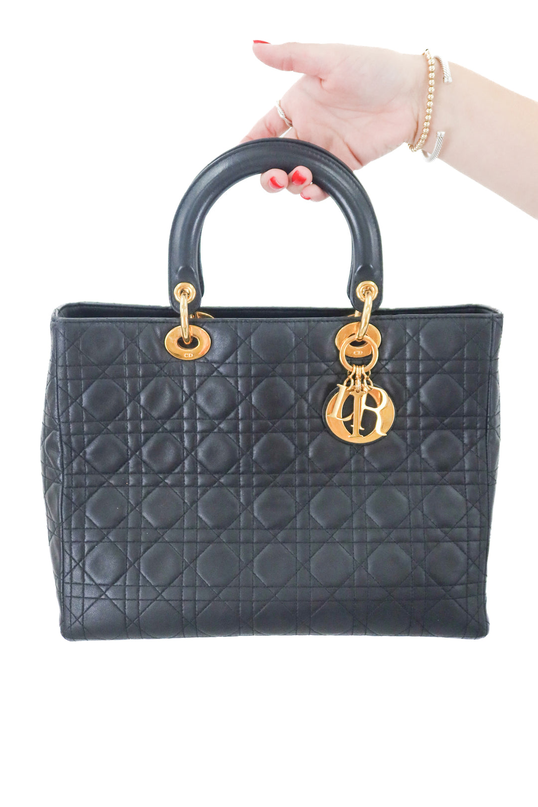 Dior Black Lady Dior (retail $5,600)