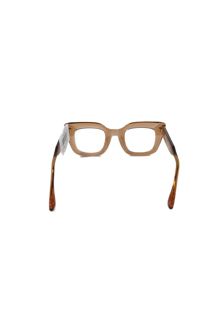 vicci light brown clear sophia glasses (retail $220)