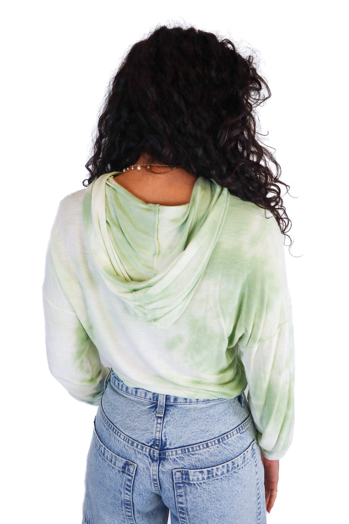Kittenish green/white hoodie NWT (XS)