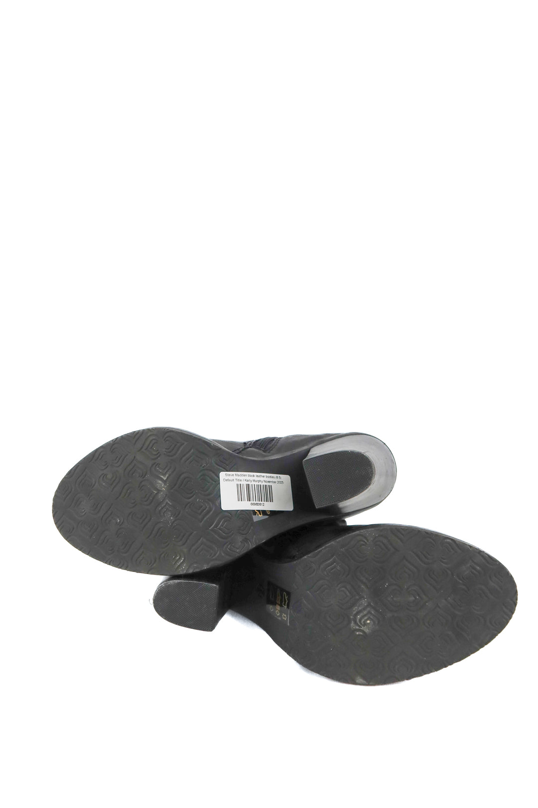 Steve Madden black leather booties (8.5)