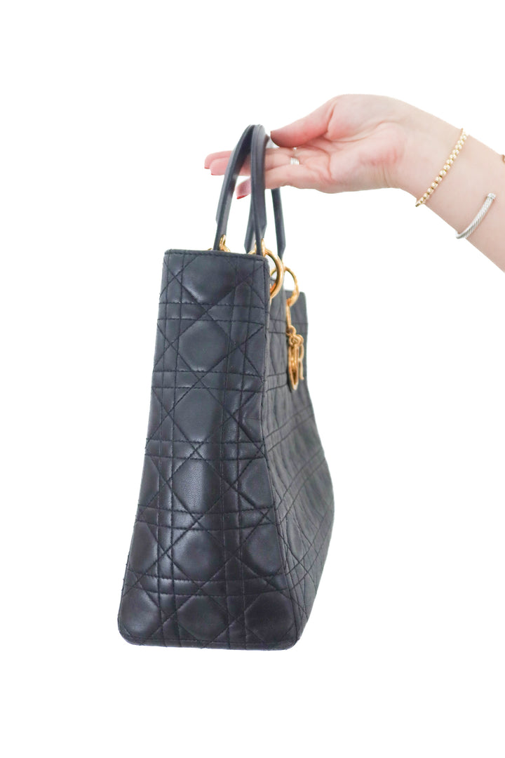 Dior Black Lady Dior (retail $5,600)