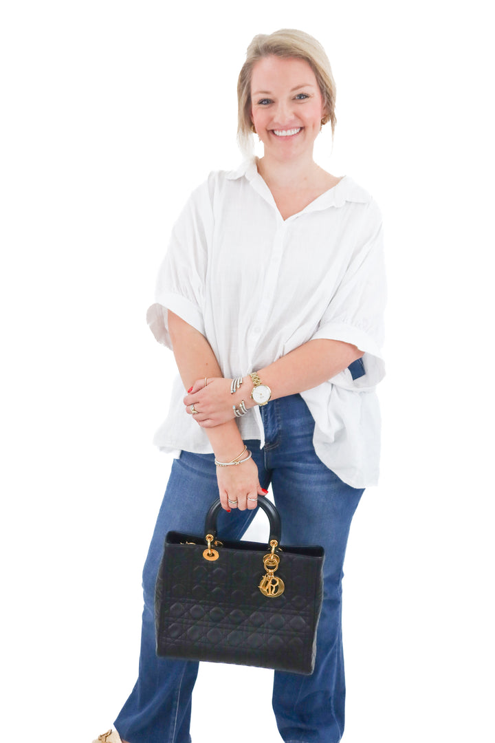 Dior Black Lady Dior (retail $5,600)
