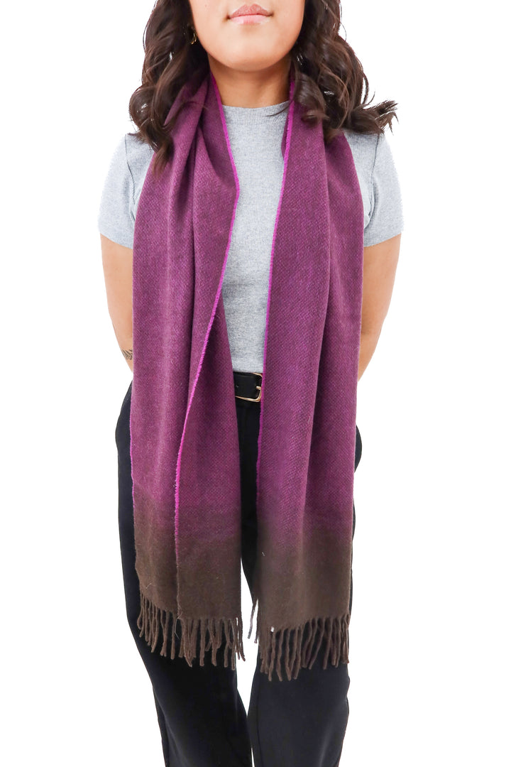 saks 5th avenue purple cashmere scarf (retail $179)