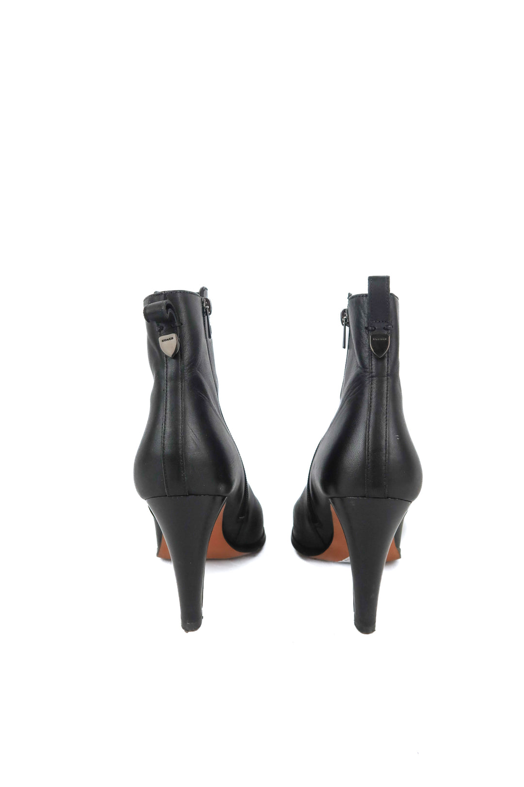 Coach black leather boots (8.5)
