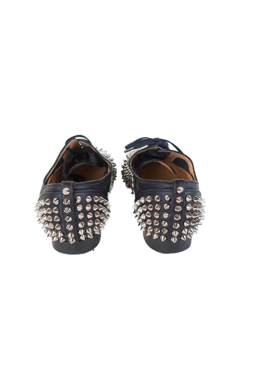chrisitian louboutin spike leather oxfords (39; retail $750)