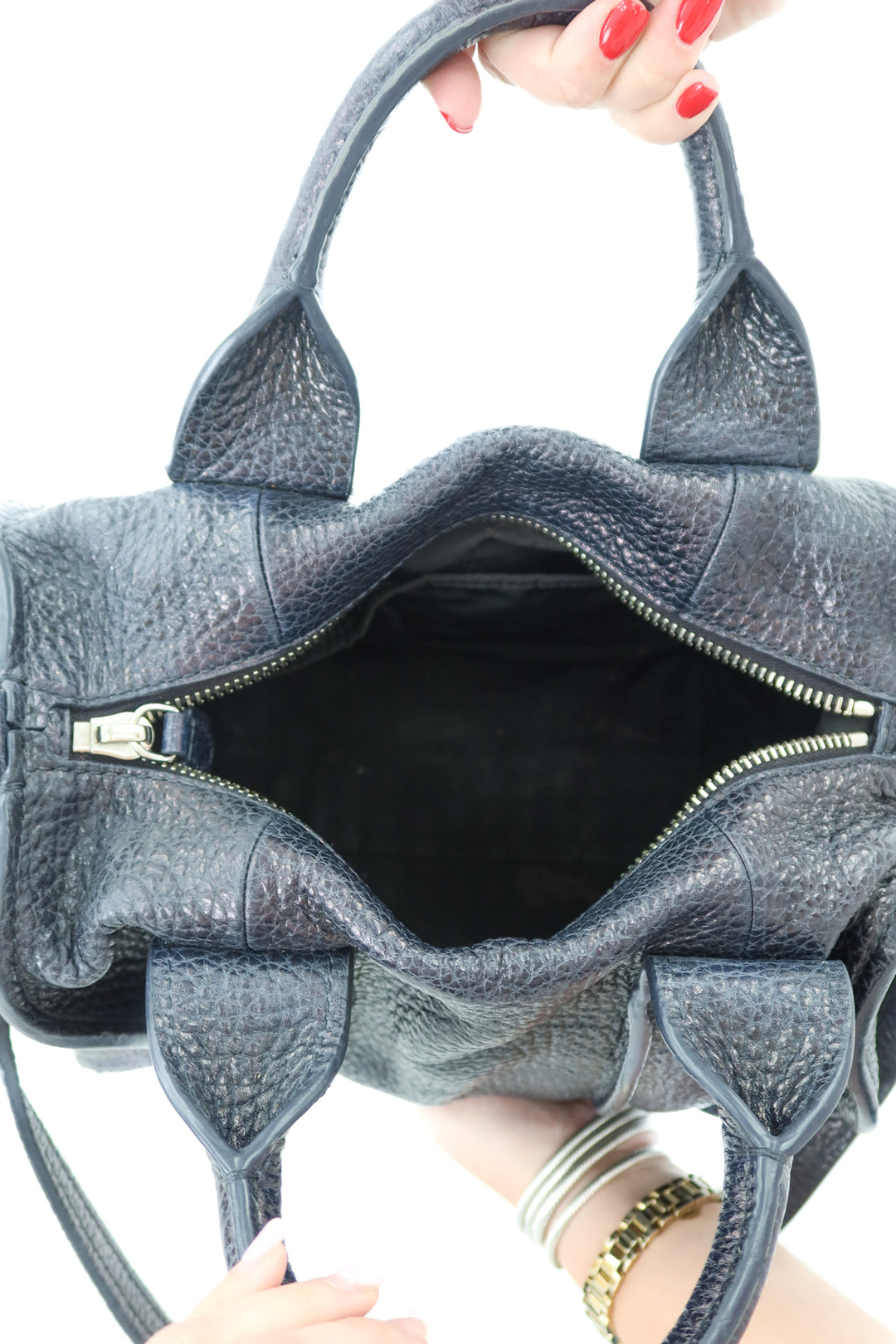 Alexander Wang navy rocco bag (retail $1,495)