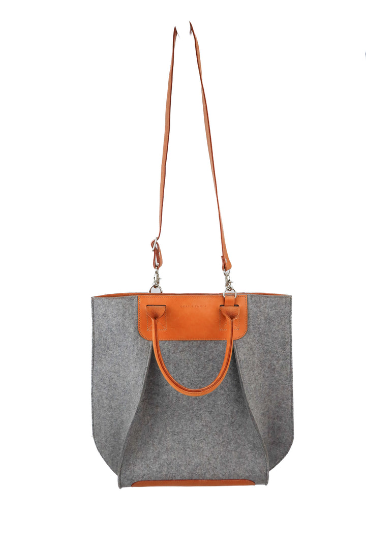 Graf & Lantz suede and wool bag (retail $420)