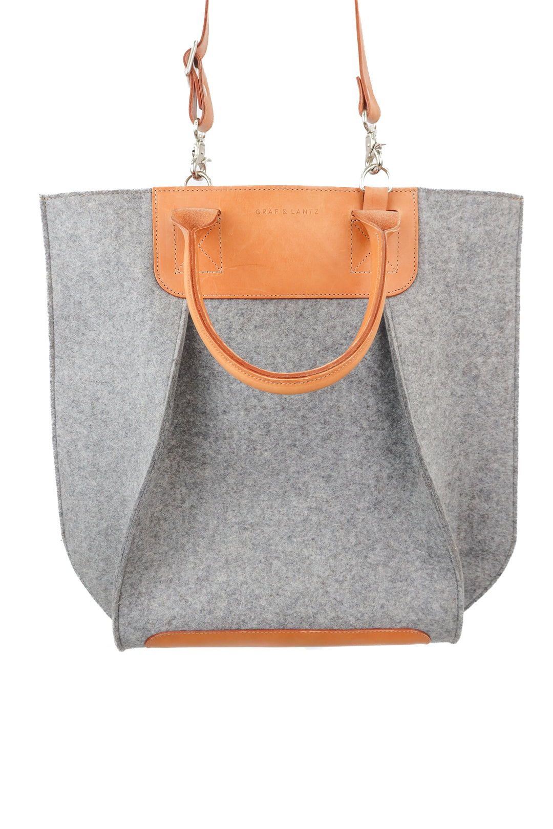Graf & Lantz suede and wool bag (retail $420)