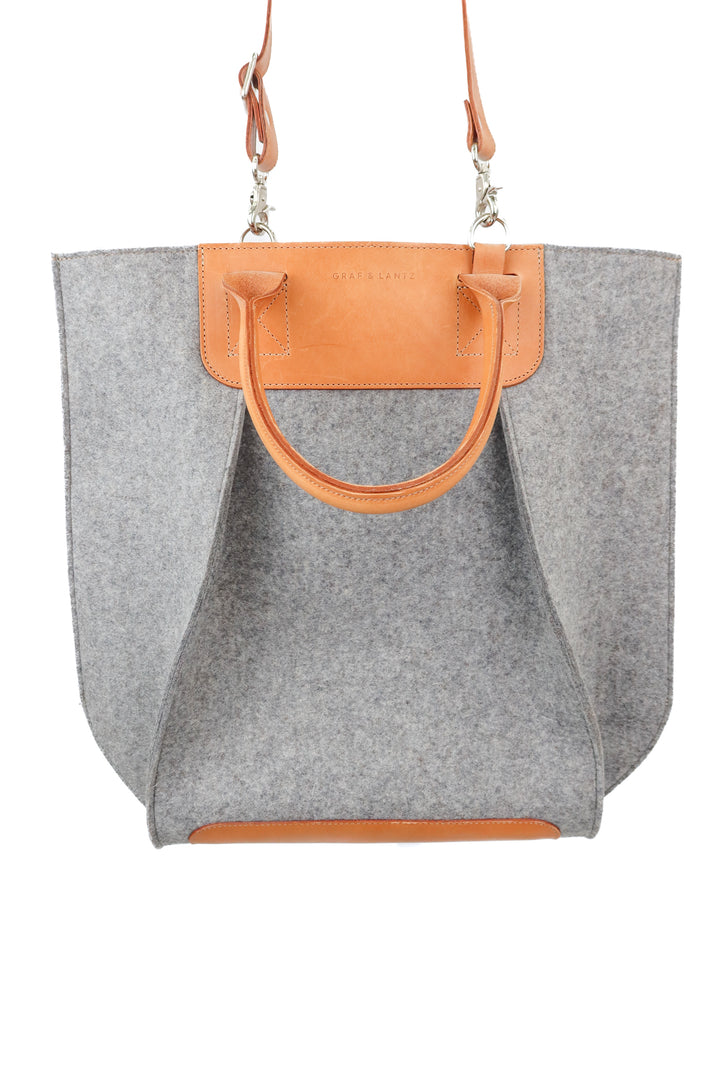 Graf & Lantz suede and wool bag (retail $420)