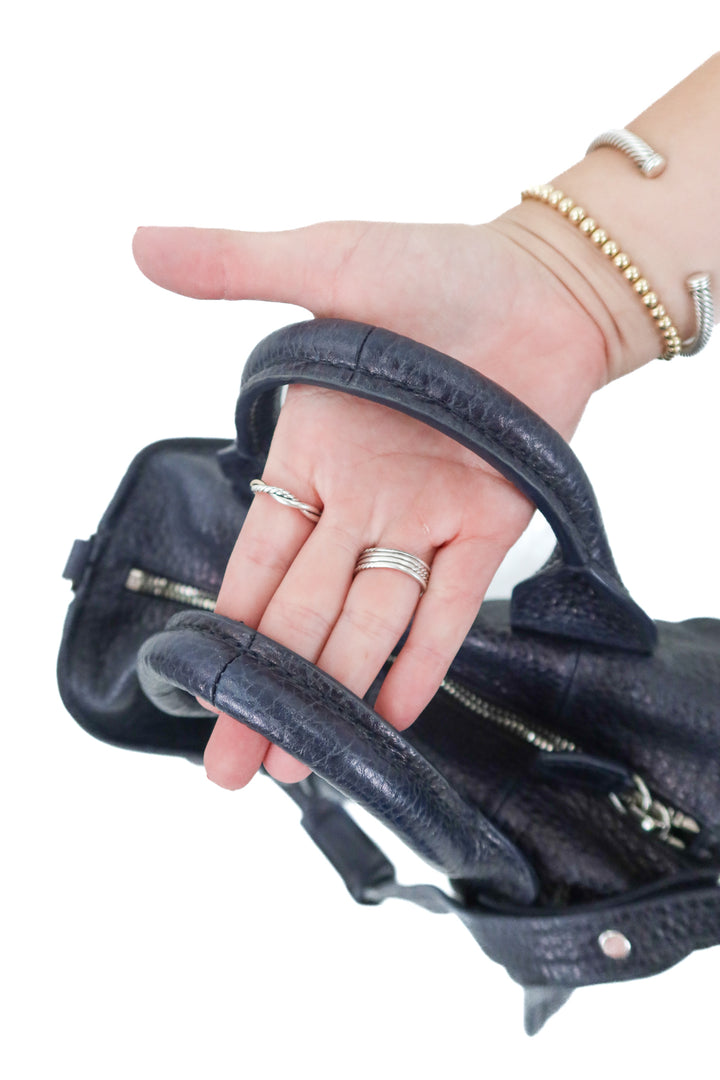 Alexander Wang navy rocco bag (retail $1,495)