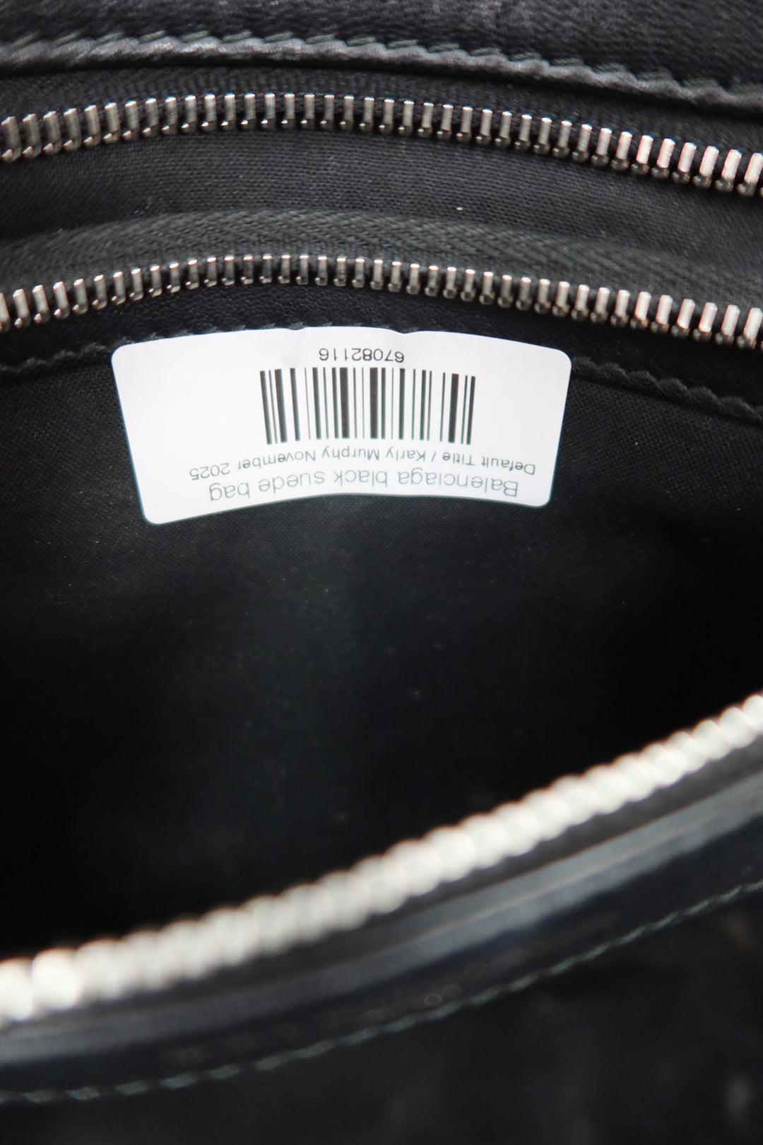 Balenciaga Bazaar shopper black leather bag