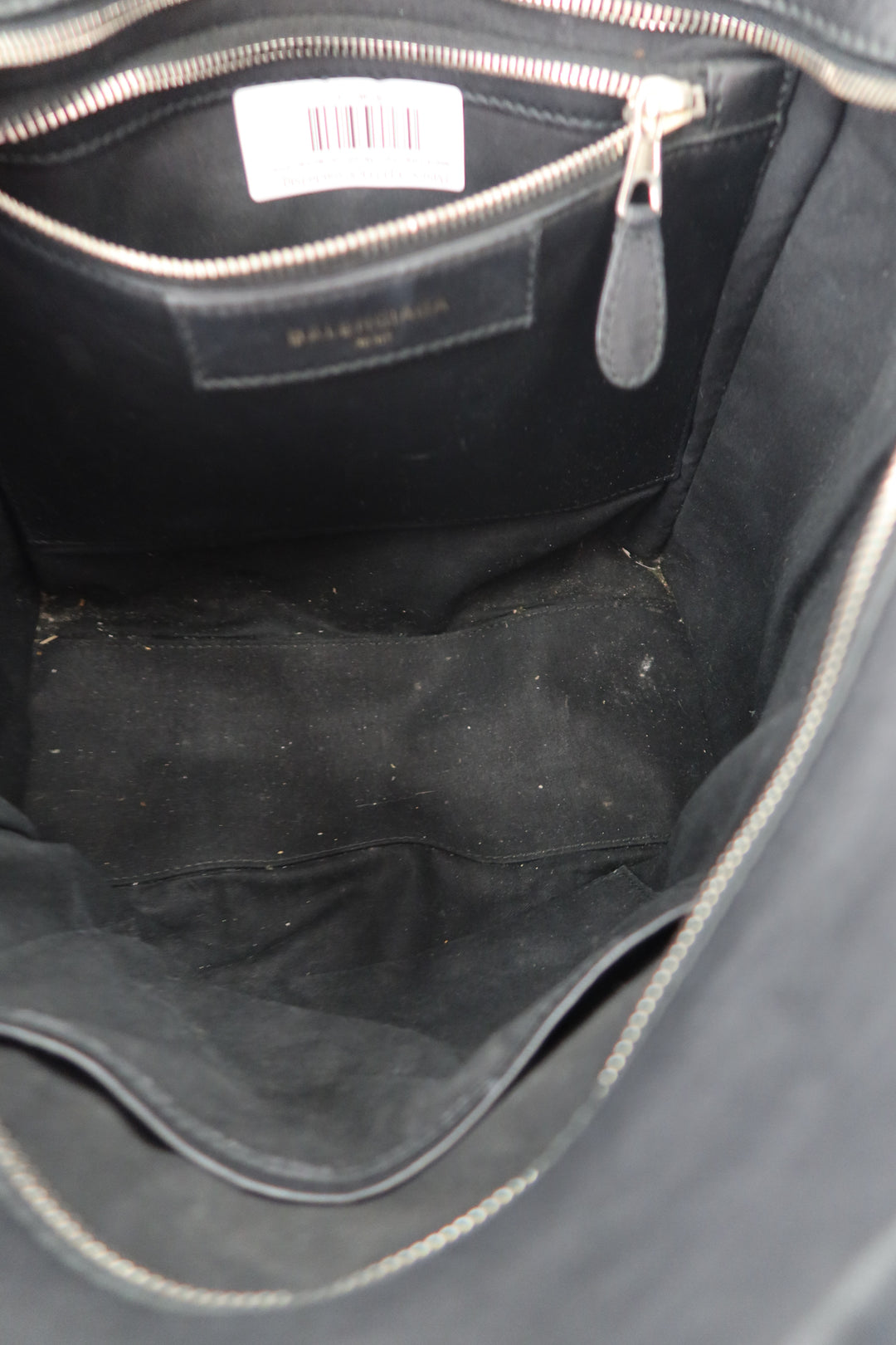 Balenciaga Bazaar shopper black leather bag