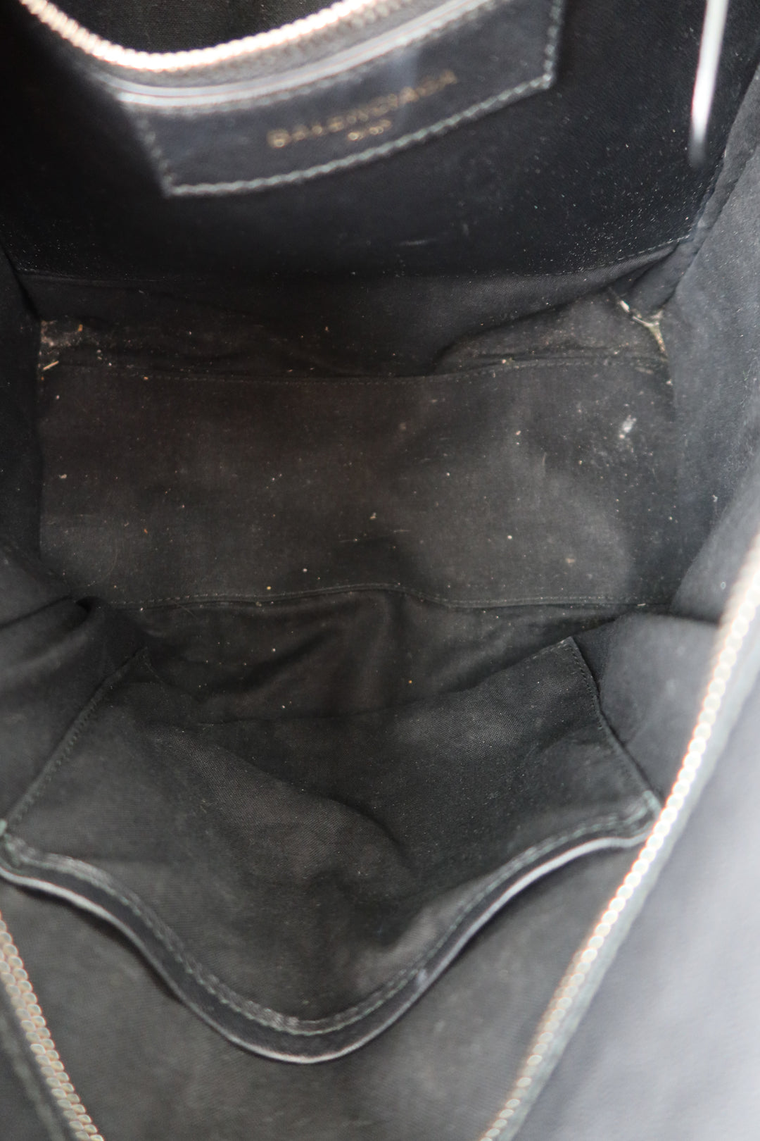 Balenciaga Bazaar shopper black leather bag