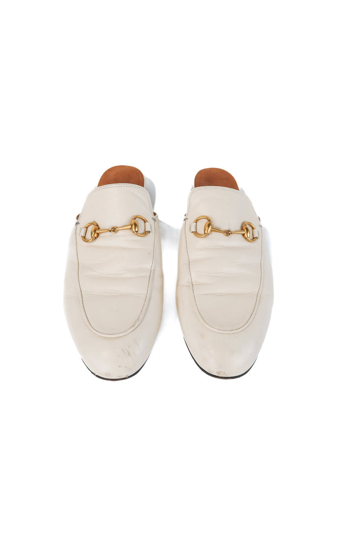 gucci ivory womens princetown slipper (39/ US 8.5-9; retail $990)