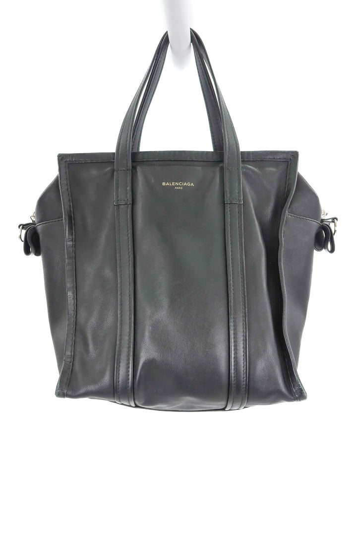 Balenciaga Bazaar shopper black leather bag