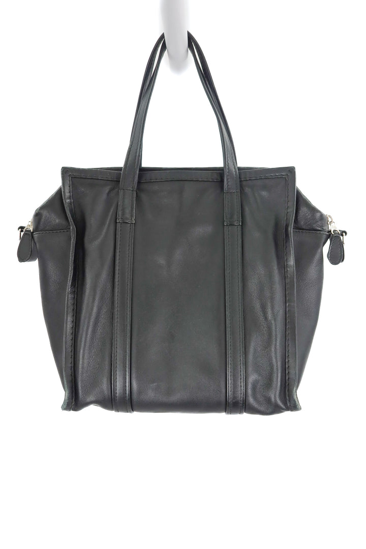 Balenciaga Bazaar shopper black leather bag