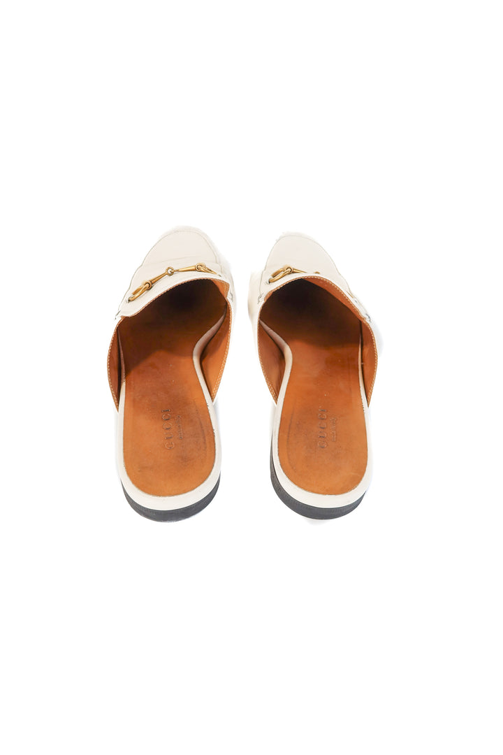 gucci ivory womens princetown slipper (39/ US 8.5-9; retail $990)