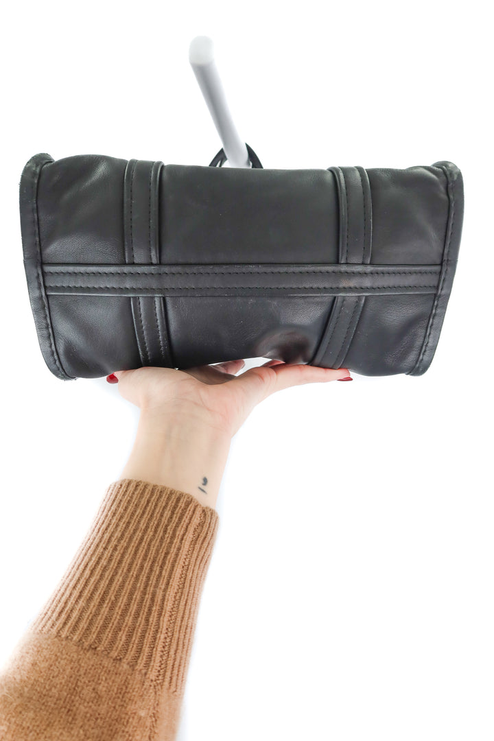 Balenciaga Bazaar shopper black leather bag