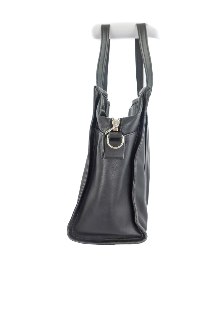 Balenciaga Bazaar shopper black leather bag