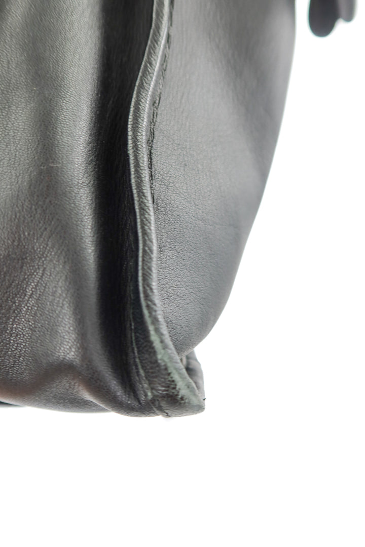 Balenciaga Bazaar shopper black leather bag
