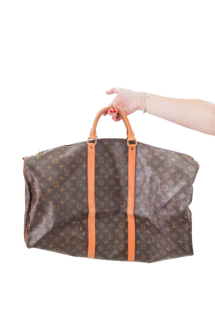 Louis Vuitton Keepall 60 monogram canvas (est. retail $2,700)