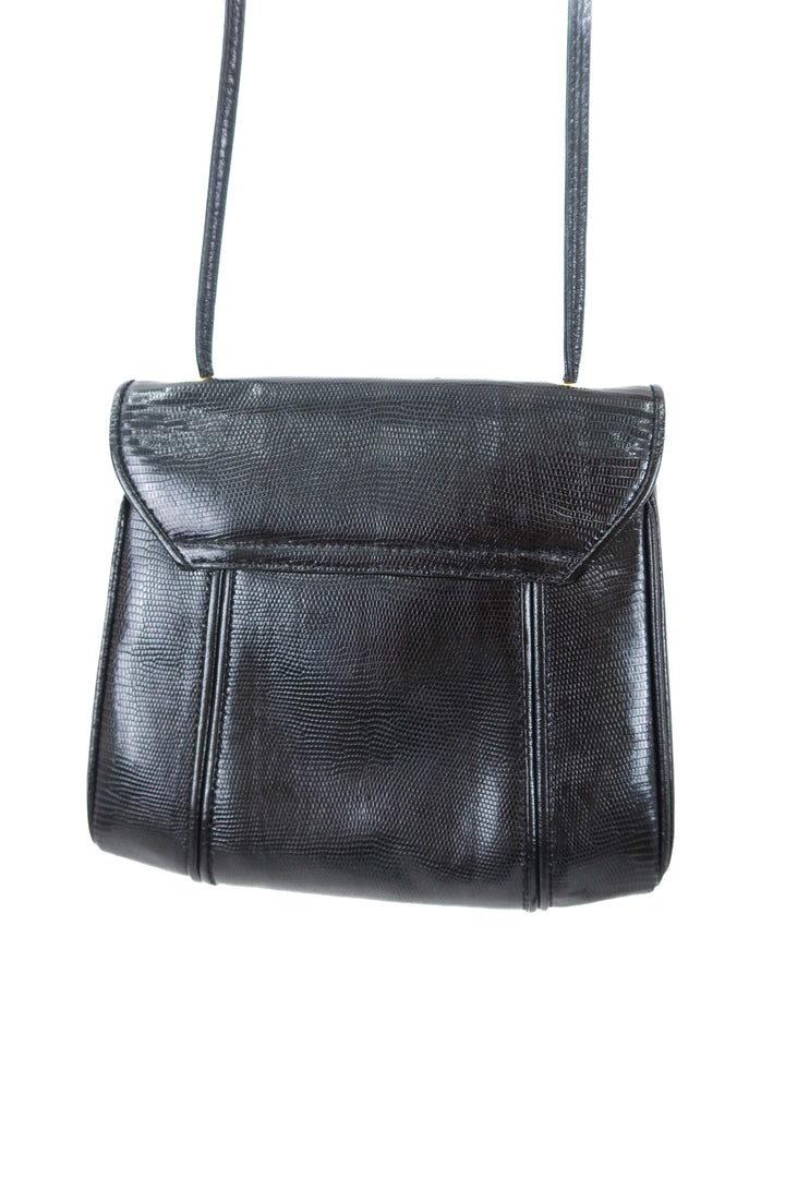 YSL Black Lizard Crossbody (vintage)