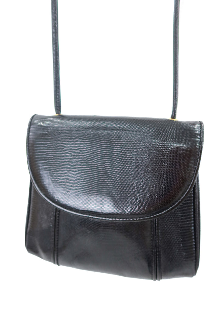 YSL Black Lizard Crossbody (vintage)