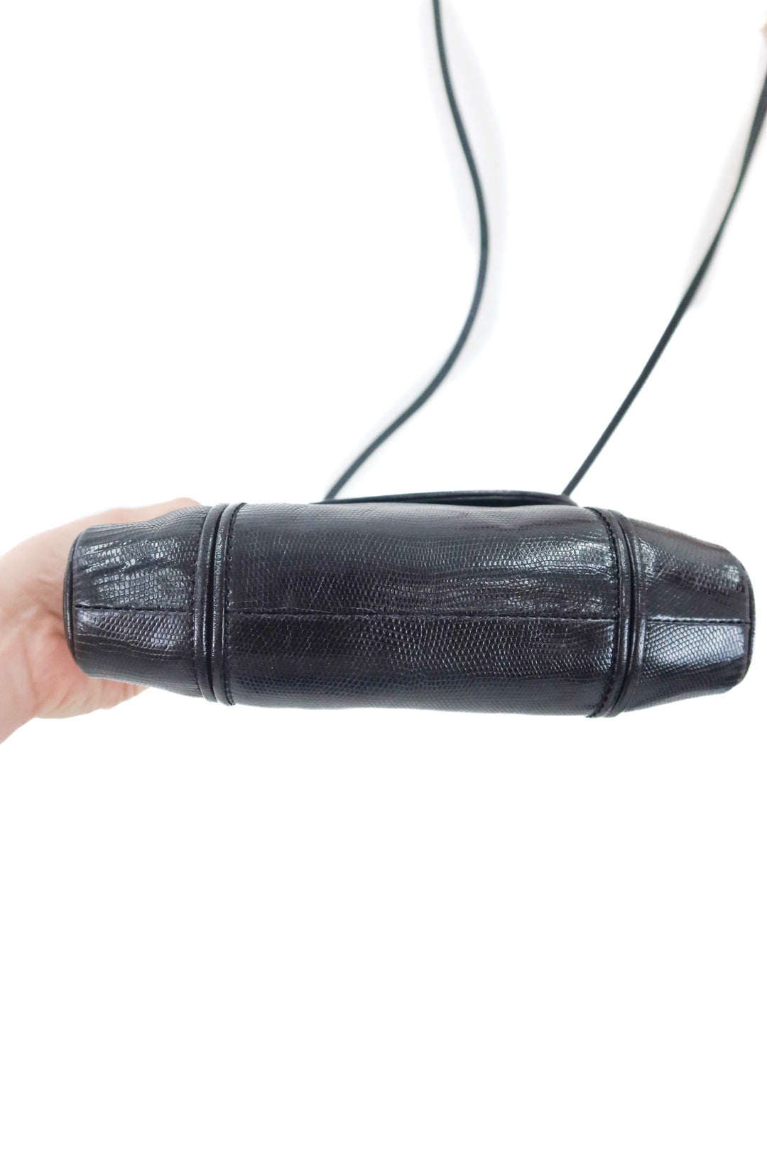 YSL Black Lizard Crossbody (vintage)