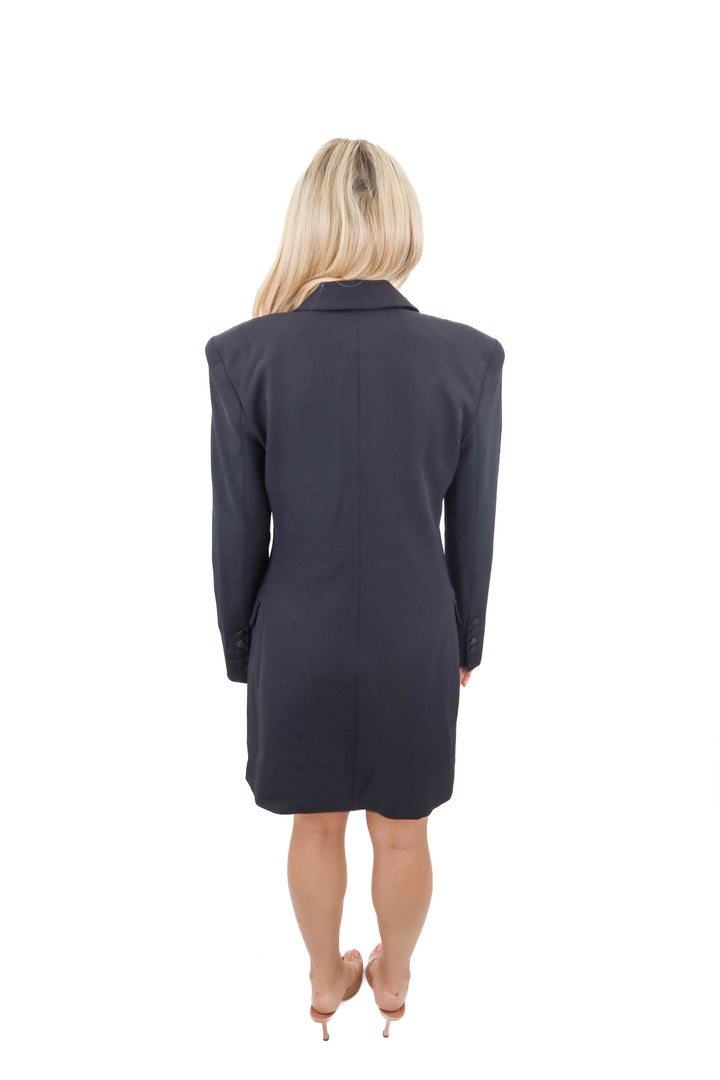 L'Agence black blazer dress (6; retail $695)