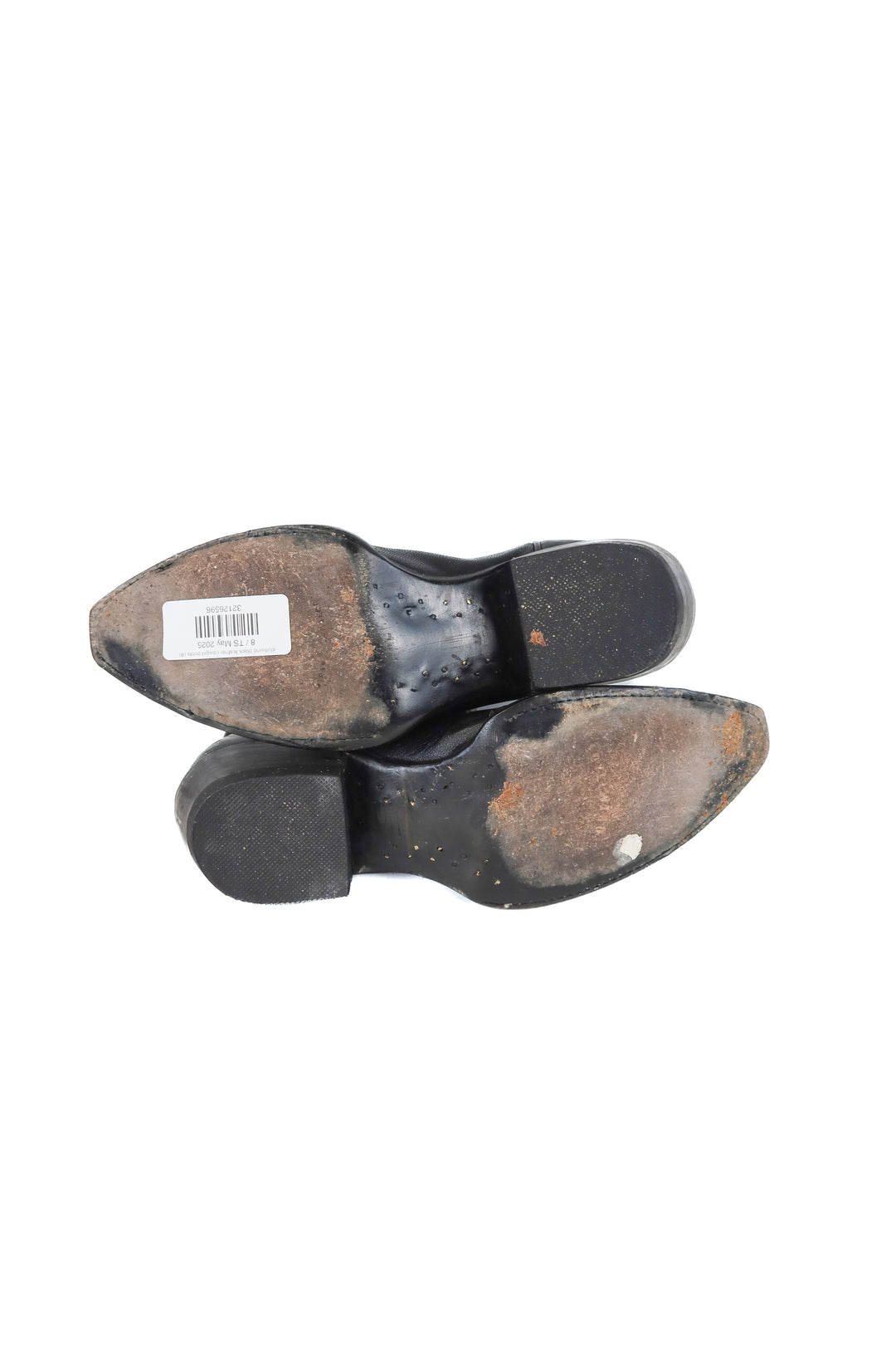 idyllwind black leather cowgirl boots (8; retail $219.50)
