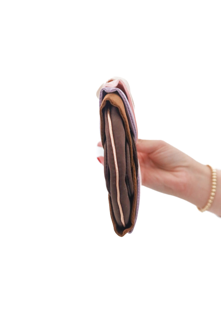 Fendi satin multicolor petal minaudiere clutch (vintage)