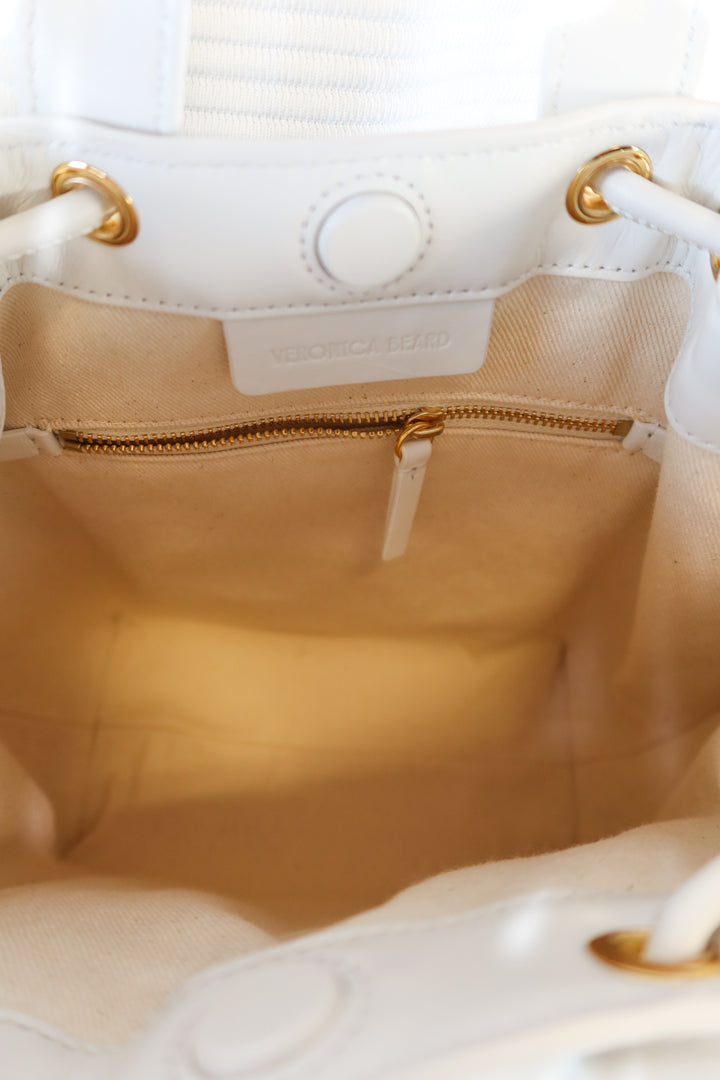 Veronica Beard Green and White Goody Bag NWOT (Retail $448)