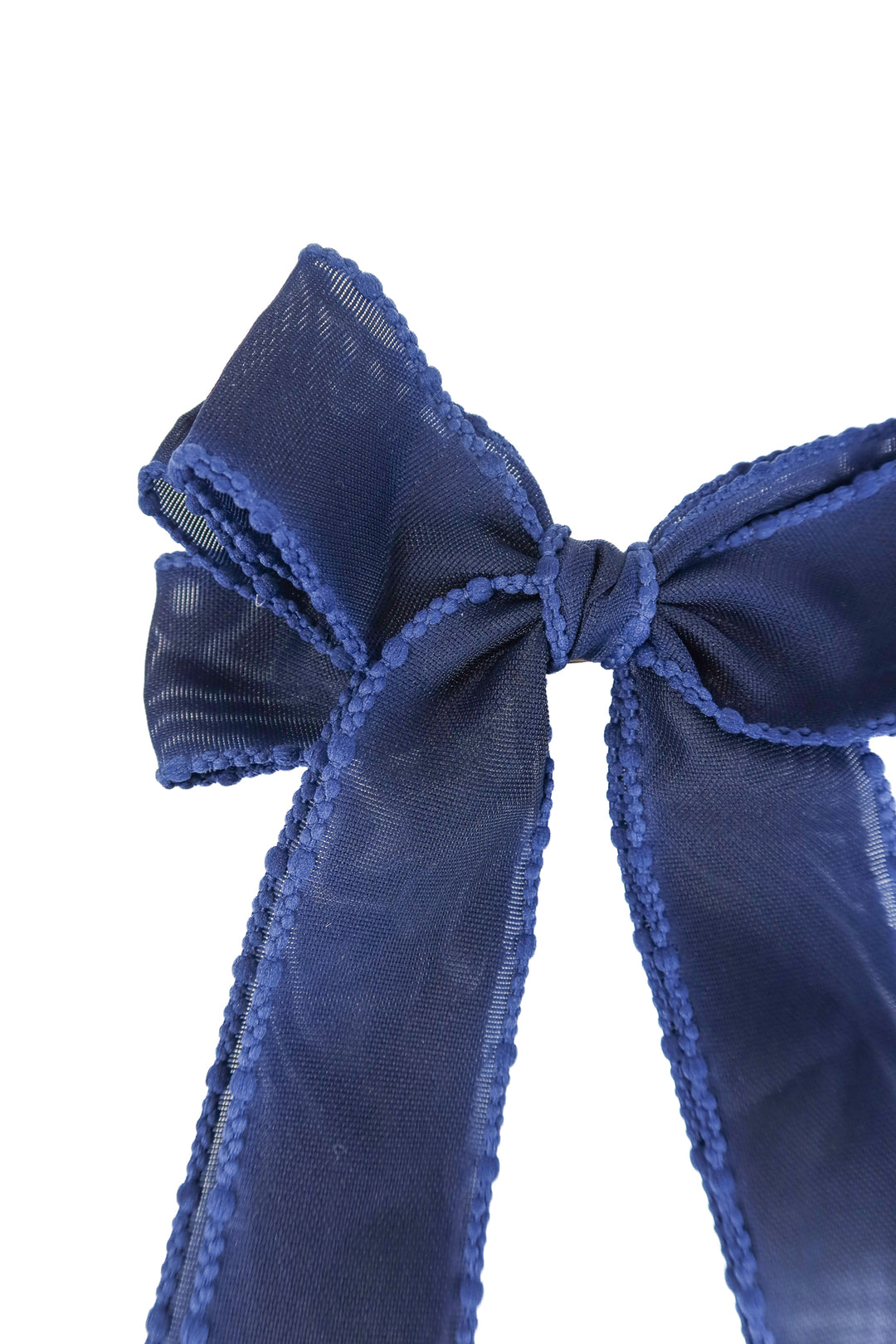 clip paris navy bow hair clip