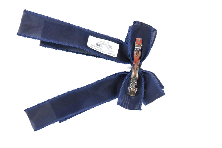 clip paris navy bow hair clip