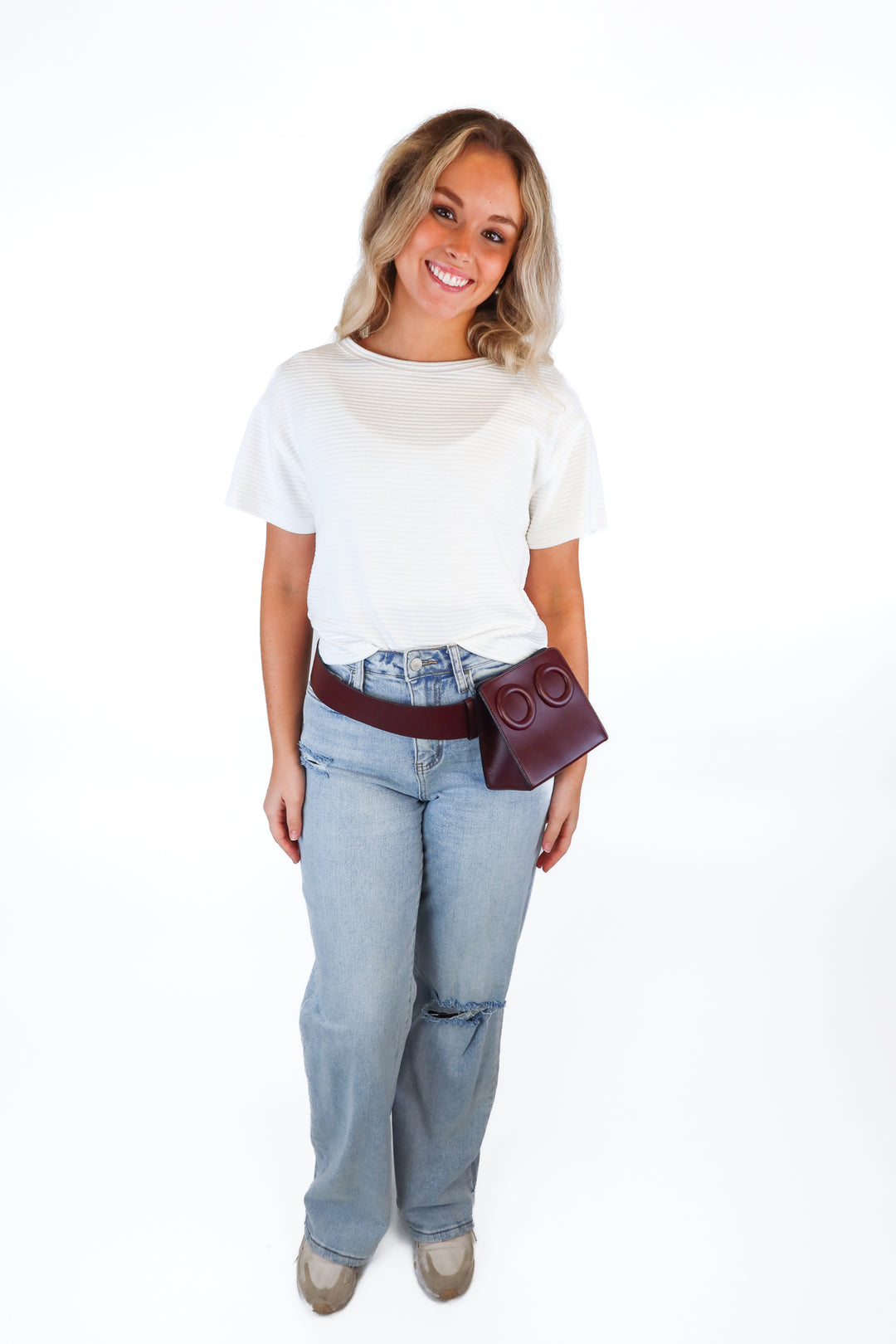 Boyy Burgundy Leather Belt Bag (retails for $598)