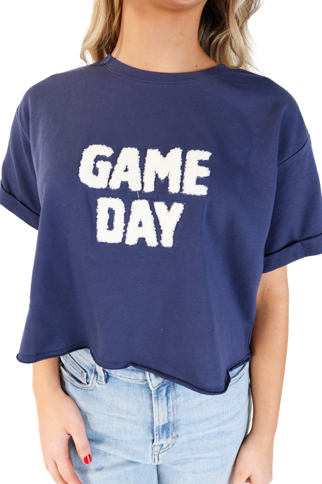 Le lis blue game day tee NWT (s)